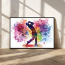 Colorful Golfer Swing Wall Art Canvas Print - Ready to Hang, by MyGreatCanvas | Canvas Wall Art Prints | Photo Prints & Wall Decor