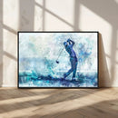 Golf Swing Wall Art Canvas Print - Sports-Inspired