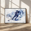 Hockey Player Wall Art Canvas Print - Sports-Inspired