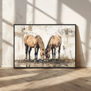 Vintage Horses Wall Art | Ready to Hang and Framed Triptych by MyGreatCanvas | Canvas Wall Art Prints | Photo Prints & Wall Decor