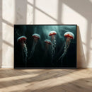 Abstract Jellyfish Wall Art Canvas Print