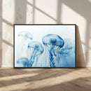 Blue Jellyfish Wall Art Canvas Print