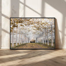 Forest Grove Wall Art | Serene Pathway Canvas Print | Ready