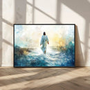 Watercolor Jesus Walking on Water Canvas Print, Christian by MyGreatCanvas | Canvas Wall Art Prints | Photo Prints & Wall Decor
