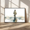 Watercolor Jesus Walking on Water Canvas Print, Christian by MyGreatCanvas | Canvas Wall Art Prints | Photo Prints & Wall Decor