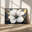 White Flower Wall Art Canvas Print | Ready to Hang |