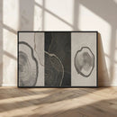 Minimalist Tree Rings Wall Art | Modern Abstract Canvas