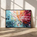 Radiant Bloom Abstract Floral Wall Art Canvas Print -