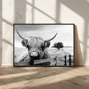 Scottish Highland Cow Wall Art | Rustic Farmhouse Décor |