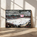 Lausanne Arena Ice Hockey Stadium Wall Art Canvas Print,
