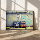 Banksy Life is Short Wall Art - Iconic Graffiti Art on by MyGreatCanvas | Canvas Wall Art Prints | Photo Prints & Wall Decor