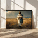 Jesus Shepherd Wall Art | Ready to Hang Triptych Canvas of