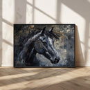 Large Abstract Horse Wall Art Canvas Print | Farmhouse Wall