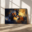 Abstract Horse Art Print - Abstract Canvas Wall Art |