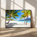 Blue Beach and Sea Wall Art Canvas Print by MyGreatCanvas | Canvas Wall Art Prints | Photo Prints & Wall Decor