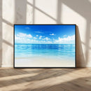 Beach Scene Canvas Wall Art Print – Tranquil Ocean Horizon by MyGreatCanvas | Canvas Wall Art Prints | Photo Prints & Wall Decor