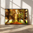 Sunshine in Forest and Trees Wall Art Canvas Print by MyGreatCanvas | Canvas Wall Art Prints | Photo Prints & Wall Decor