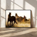 Horses and Cowboys Wall Art Canvas Print by MyGreatCanvas | Canvas Wall Art Prints | Photo Prints & Wall Decor