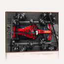 Ferrari Pit Stop Canvas Wall Art – Precision and Speed