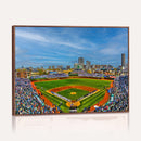 Wrigley Field Chicago Cubs Panoramic Canvas Print –