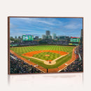 Wrigley Field Chicago Cubs Panoramic Canvas Print –