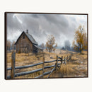 Rustic Autumn Farmhouse Wall Art Canvas Print – Serene