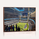 Chicago Dome Stadium Wall Art Canvas Print – Framed Modern