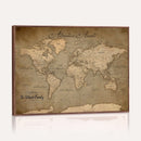 Personalized World Map Wall Art – Custom Framed Push Pin
