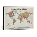 Custom Framed World Map Canvas Print – Personalized Push Pin by MyGreatCanvas | Canvas Wall Art Prints | Photo Prints & Wall Decor