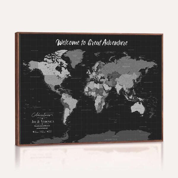 Custom World Map Canvas with Pins – Custom Framed Push Pin Maps -, photo 2 of 29