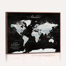 Custom Push Pin World Map Wall Art Canvas Print – Custom