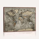 World Map Canvas Print – Detailed Map of the World Wall Art
