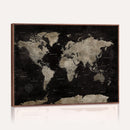 Detailed World Map Wall Art Print - Large Framed World Map