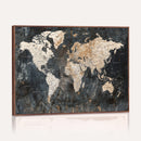 World Map Canvas Print – Detailed Map of the World Wall Art