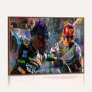 Graffiti Baseball Player Street Art Wall Art Canvas Print