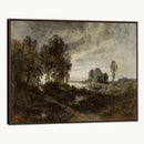 Adolf Dressler Landscape of the Oder River Wall Art Canvas