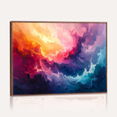 Colorful Abstract Canvas Wall Art Print, Vibrant Popup Color Art Print