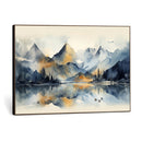Lake Abstract Mountain Wall Art Canvas Print