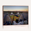 Dodger Stadium Sunset Game Triple Canvas Wall Art - Los