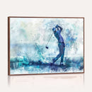 Golf Swing Wall Art Canvas Print - Sports-Inspired