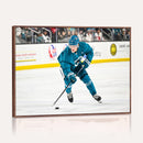 San Jose Sharks Ice Hockey Player Wall Art Canvas Print