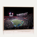 Ben Hill Griffin Stadium Night Game Triple Canvas Wall Art -