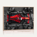 Ferrari Pit Stop Canvas Wall Art – Precision and Speed