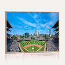 Wrigley Field Chicago Cubs Panoramic Art Multi-Piece Canvas