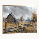 Rustic Autumn Farmhouse Wall Art Canvas Print – Serene