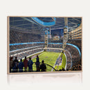 Chicago Dome Stadium Wall Art Canvas Print – Framed Modern