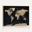 World Map Wall Art Print – Detailed Map of the World Wall