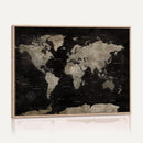 Detailed World Map Wall Art Print - Large Framed World Map