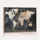 World Map Canvas Print – Detailed Map of the World Wall Art