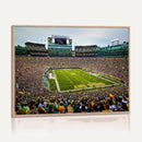 Green Bay Packers Stadium Wall Art Canvas Print, Lambeau